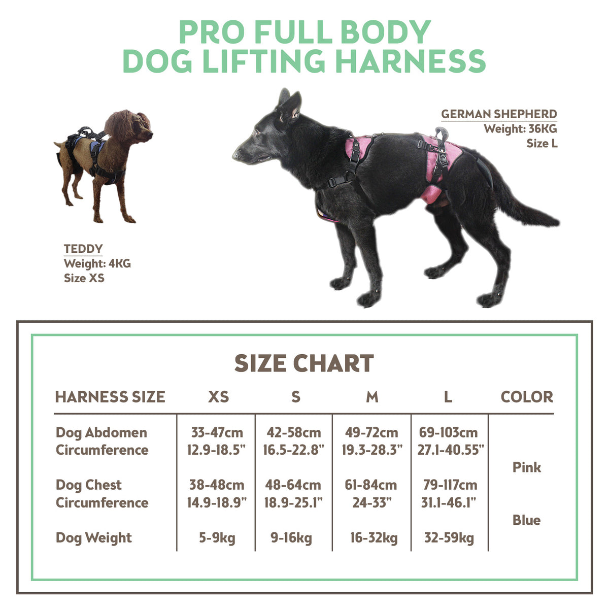 PRO Full Body Dog Lifting Harness | Best Friend Mobility